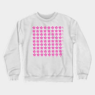 Stars stars pattern pink Crewneck Sweatshirt